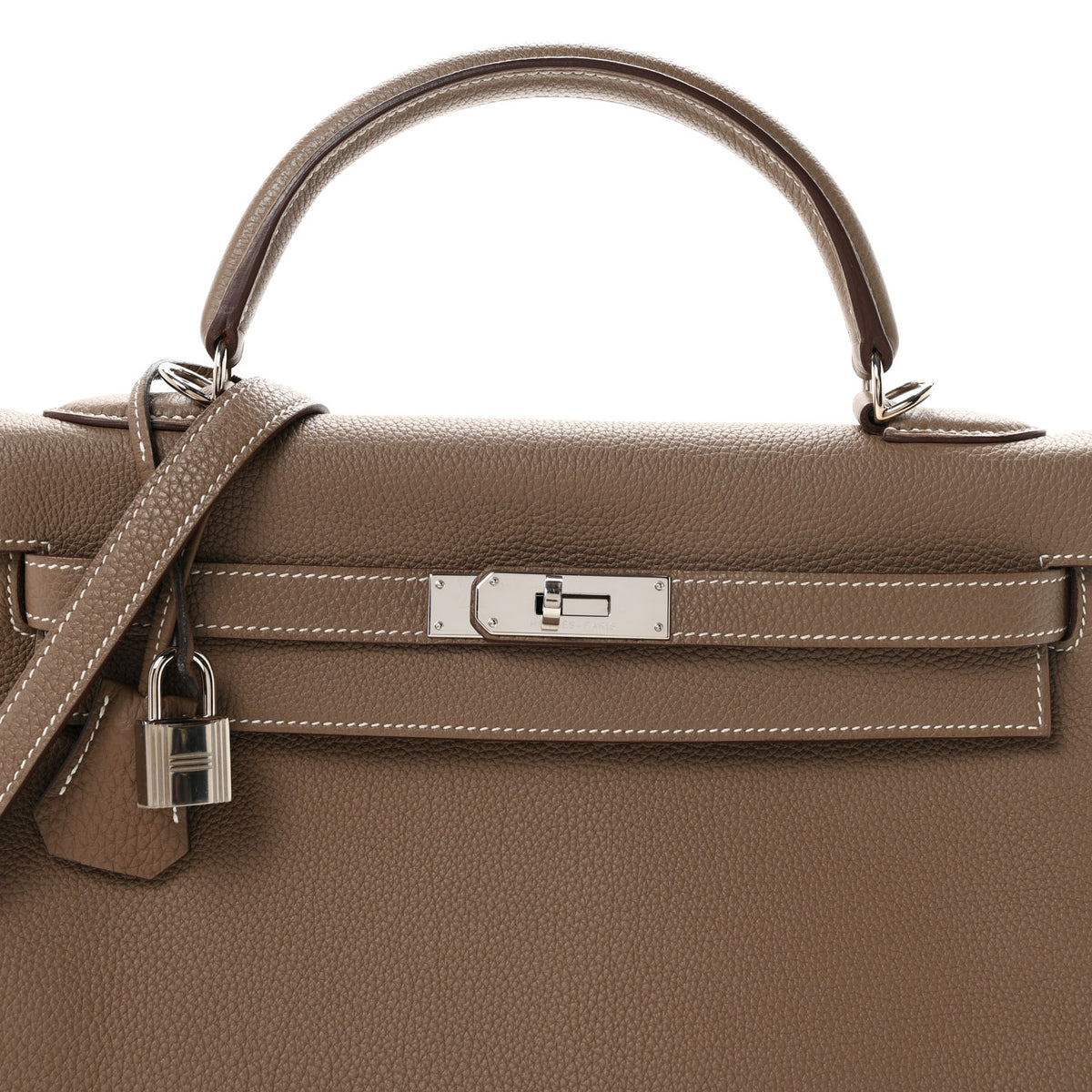 Hermes Togo Kelly Retourne 32 Etoupe 8 of 11