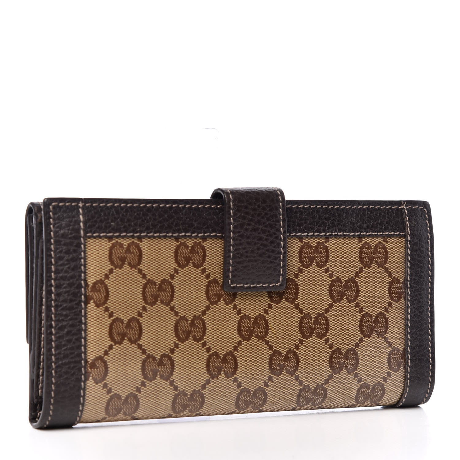 Gucci Crystal Monogram Continental Charmy Wallet Brown 3 of 9