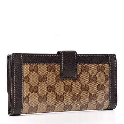 Gucci Crystal Monogram Continental Charmy Wallet Brown 3 of 9