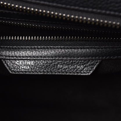 Celine Drummed Calfskin Mini Luggage Black 7 of 12