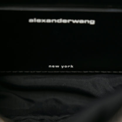 Alexander Wang Mesh Crystal Rhinestone Mini Heiress Pouch Black Silver 7 of 11