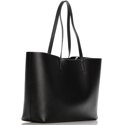 Saint Laurent Calfskin Large Shopping Tote Black 4 of 9