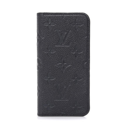 Louis Vuitton Empreinte iPhone X/XS Folio Case Black 1 of 10