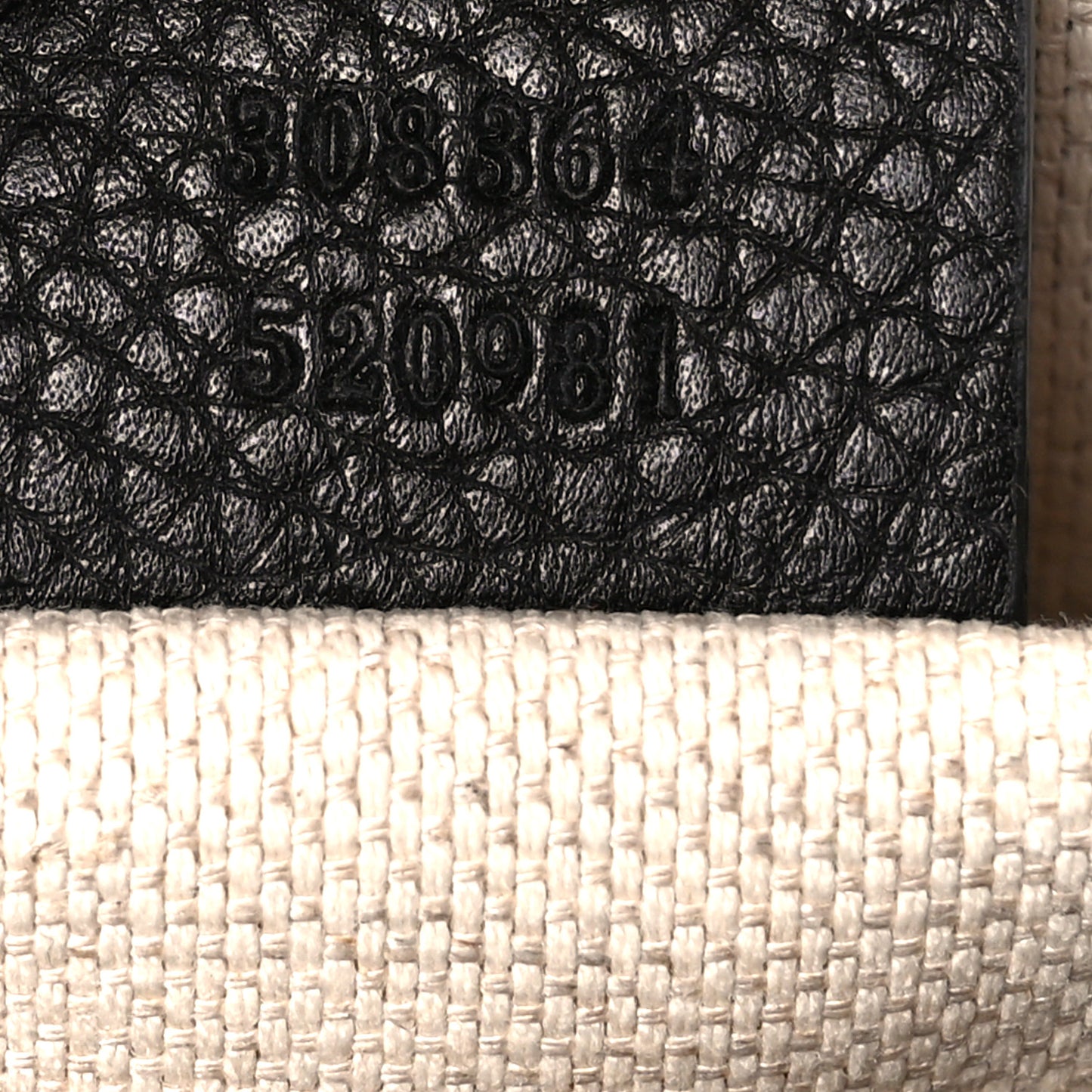 Pebbled Calfskin Small Soho Disco Bag Black