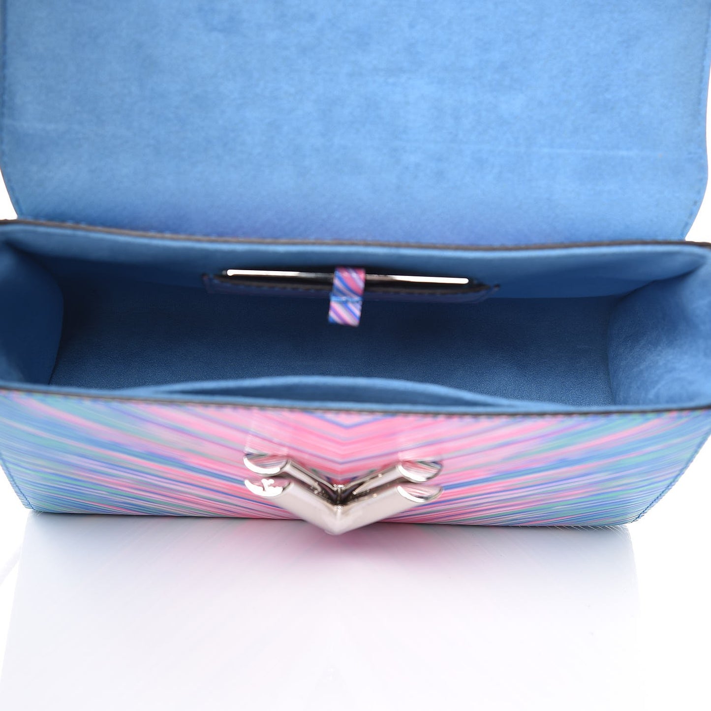 Epi Tropical Twist Shoulder Bag MM Blue Rose