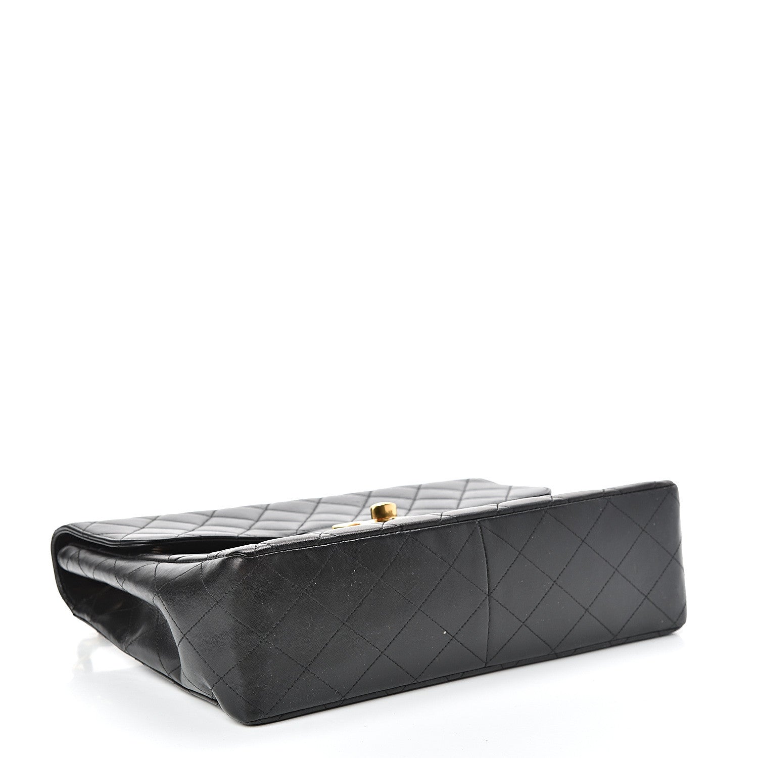 Chanel Lambskin Quilted XL Jumbo Single Flap Black 4 of 17