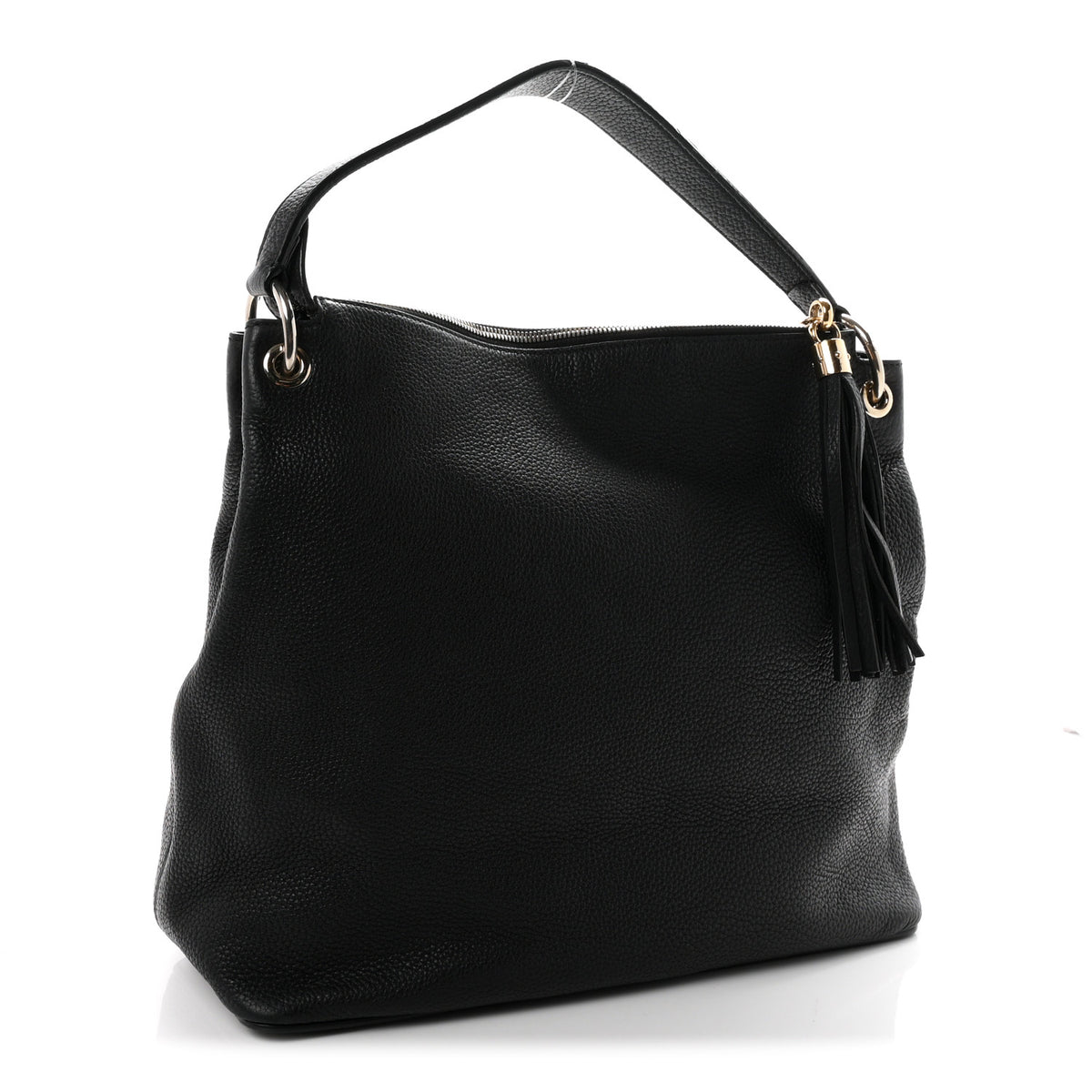 Gucci Pebbled Calfskin Large Soho Hobo Black 3 of 10