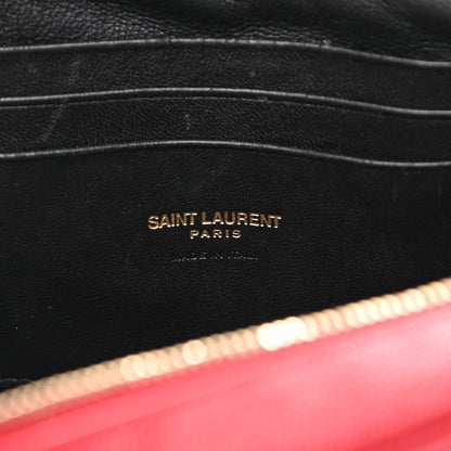 Saint Laurent Grain De Poudre Matelasse Monogram Mini Lou Camera Bag Eros Red 6 of 10