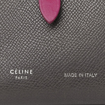 Celine Grained Calfskin Medium Multifunction Strap Wallet Grey 6 of 8