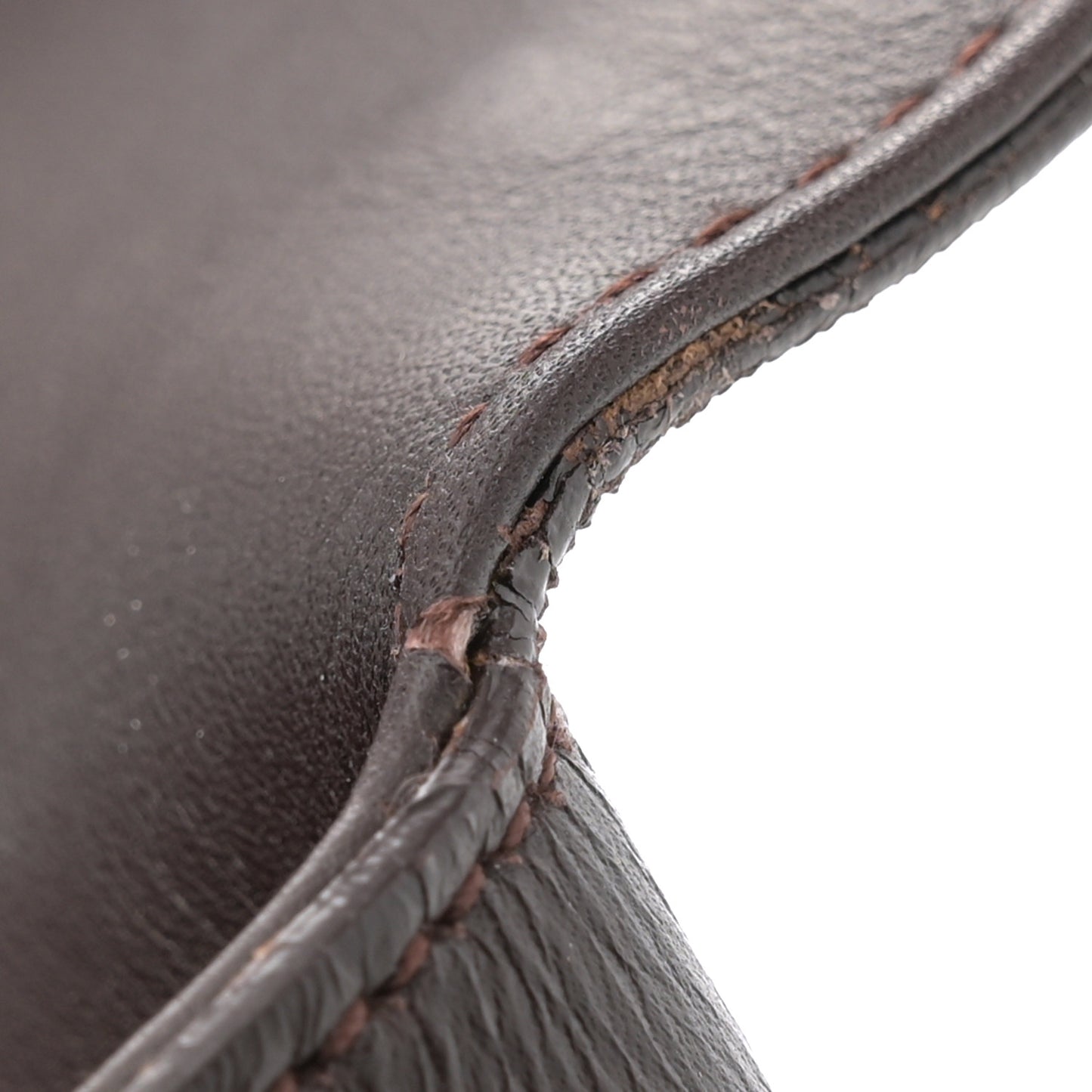 Calfskin Gancini Top Handle Satchel Brown