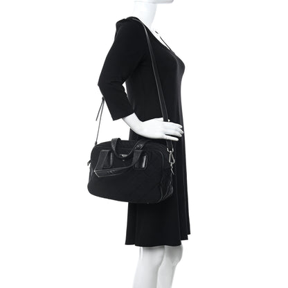 Prada Nylon Tessuto Impuntu Quilted Bowler Black 2 of 9