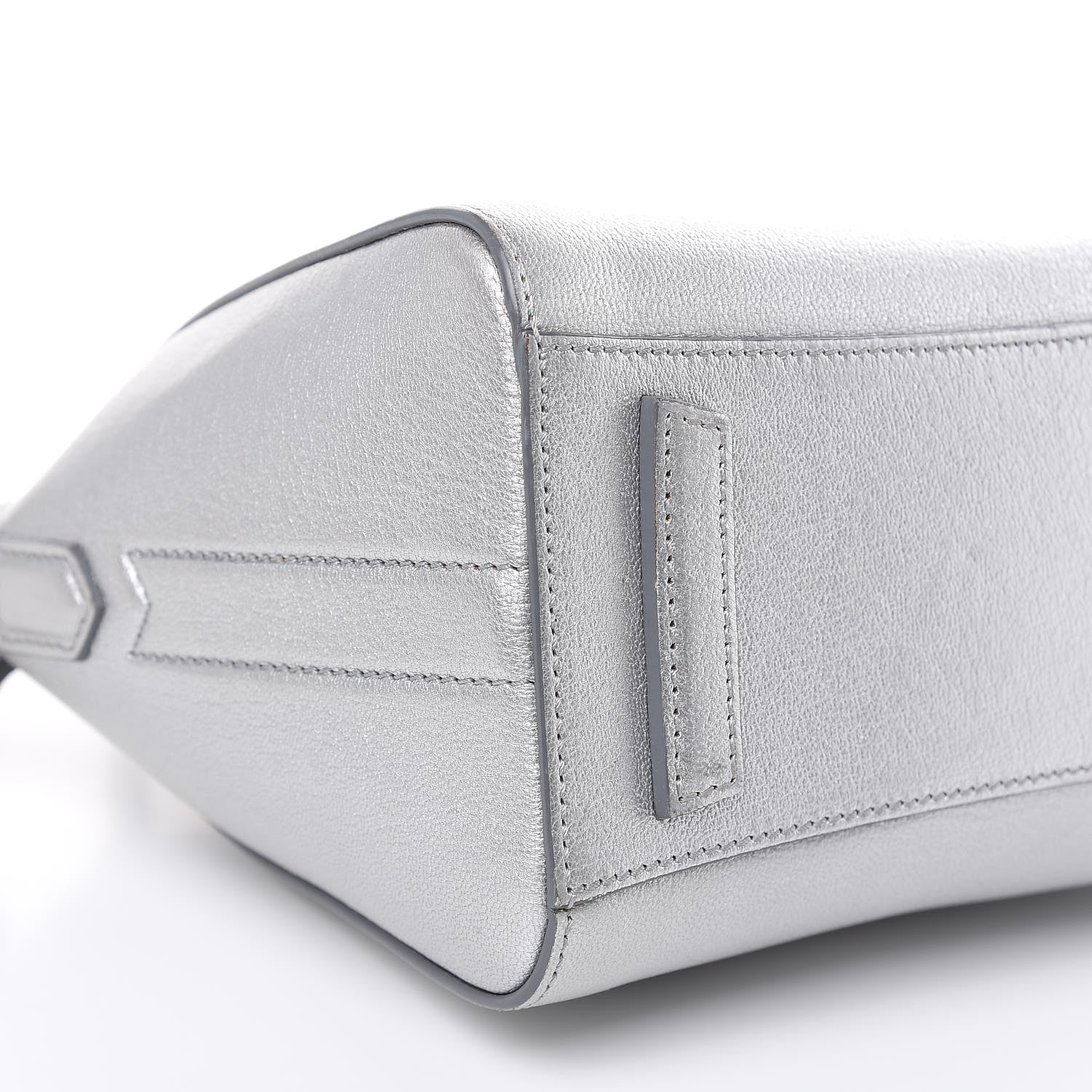Givenchy Metallic Sugar Goatskin Mini Antigona Silver 8 of 13