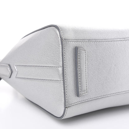 Givenchy Metallic Sugar Goatskin Mini Antigona Silver 8 of 13