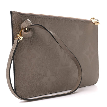 Louis Vuitton Empreinte Monogram Giant Neverfull MM Pochette Tourterelle 3 of 9