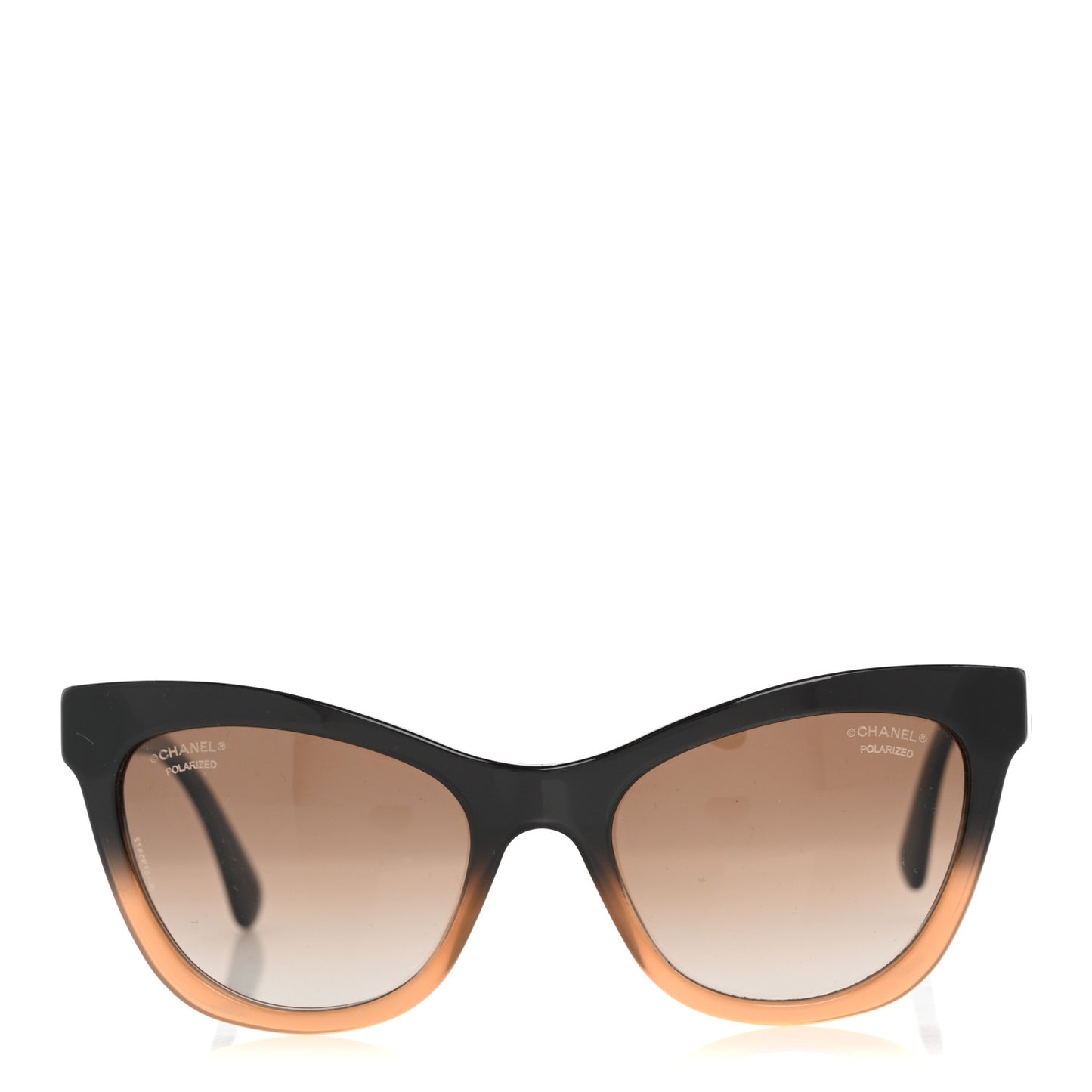 Acetate CC Cat Eye Summer Sunglasses 5350 Black Beige