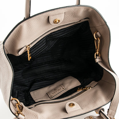 Prada Vitello Daino Shopping Tote Pomice 5 of 8