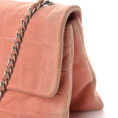 Chanel Suede Chocolate Bar Mademoiselle Flap Pink 21 of 27