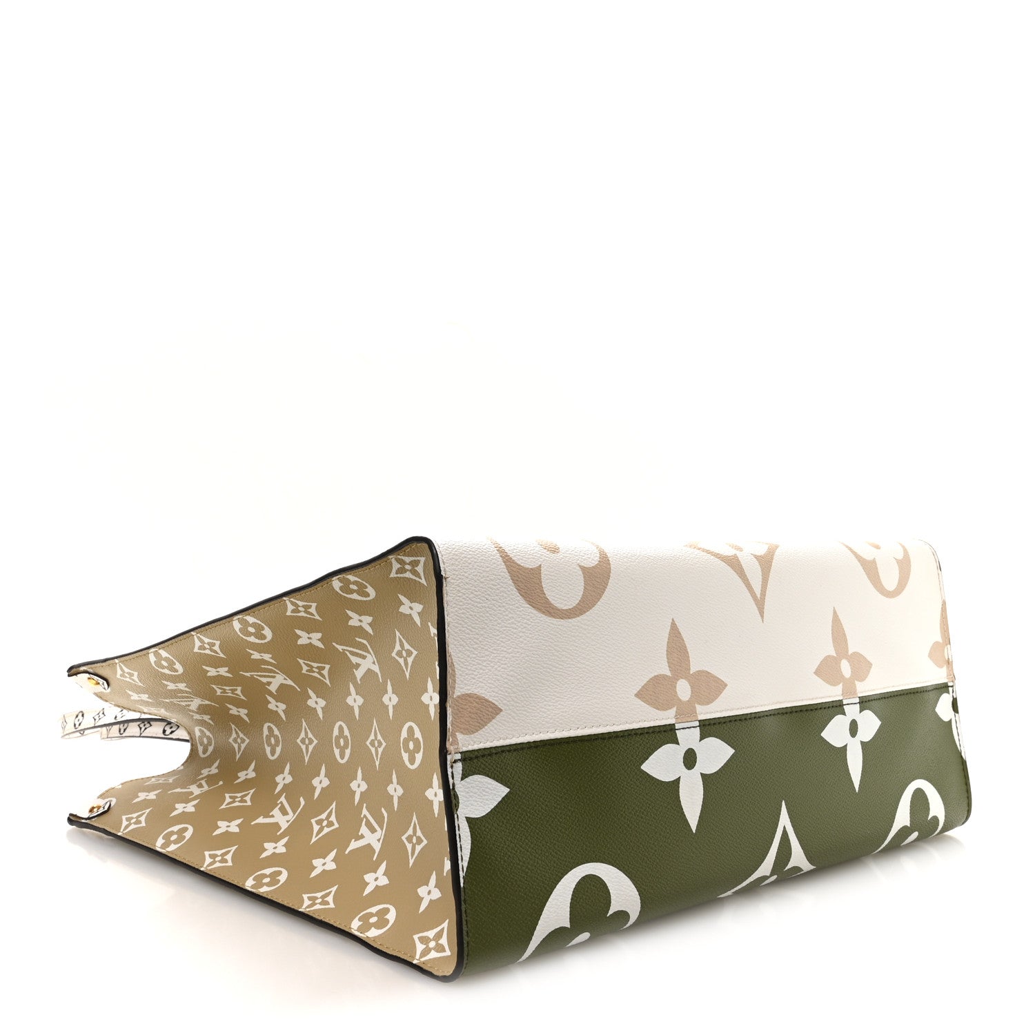 Louis Vuitton Monogram Giant Onthego GM Kaki Beige 3 of 10