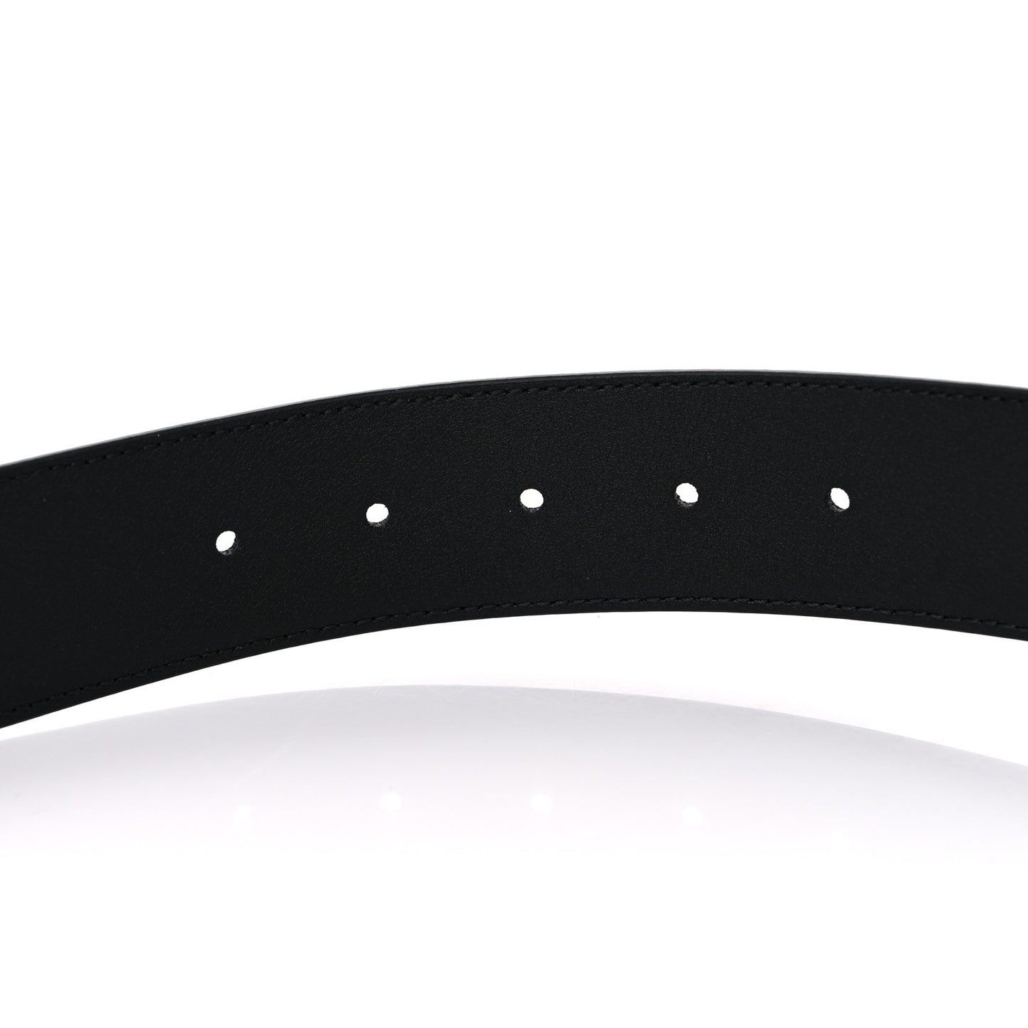 Textured Dollar Calfskin 40mm Belt 80 32 Black