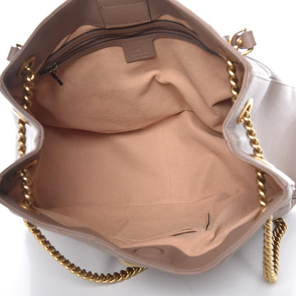Gucci Calfskin Matelasse Medium GG Marmont Shoulder Tote Bag Porcelain Rose 7 of 12