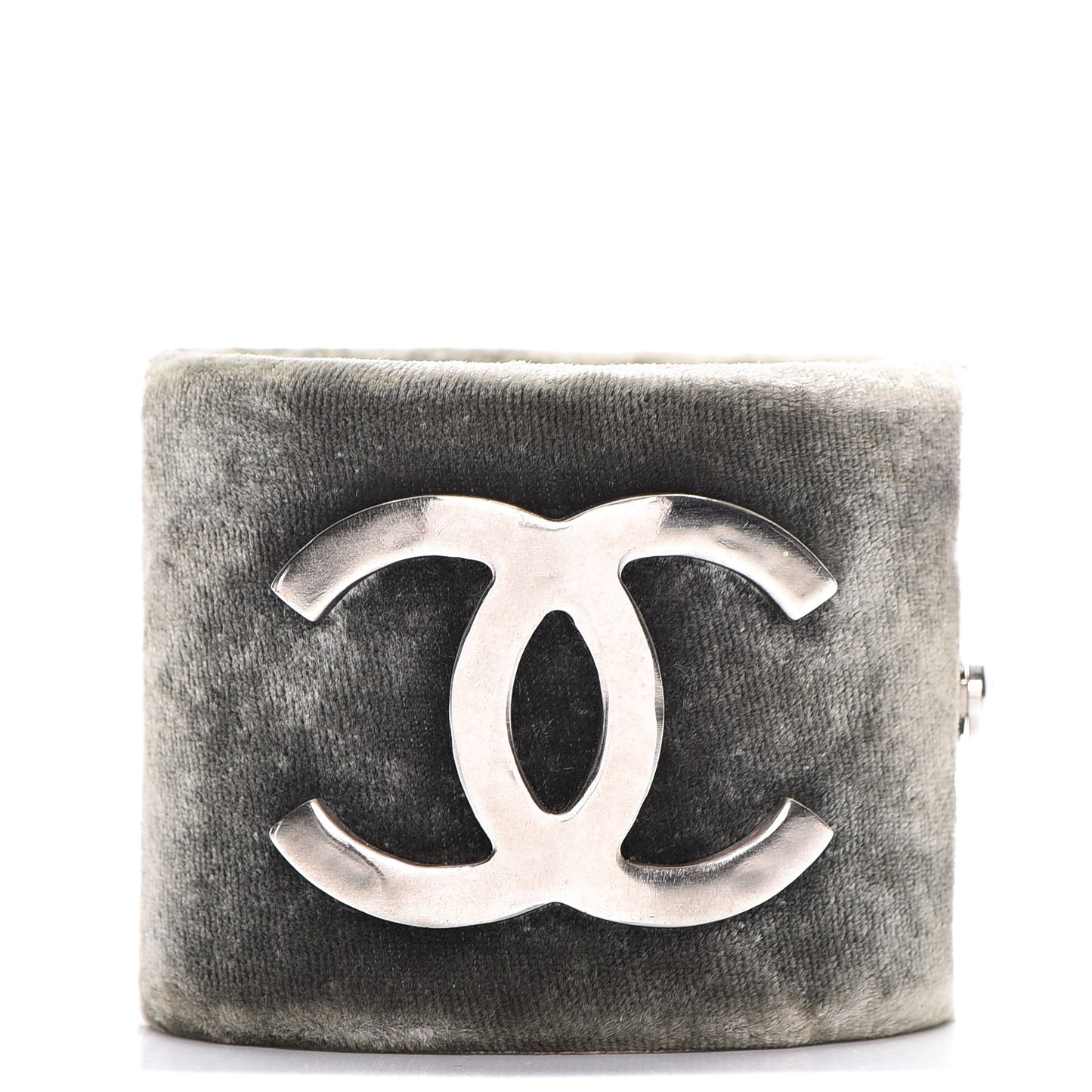 Velvet CC Cuff Silver Grey