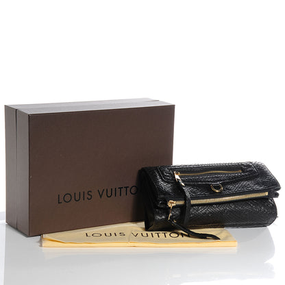 Louis Vuitton Python Petillante Clutch Black 5 of 8