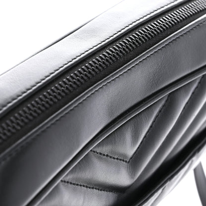 Saint Laurent Calfskin Matelasse Monogram Monochrome Lou Camera Bag Black 11 of 11