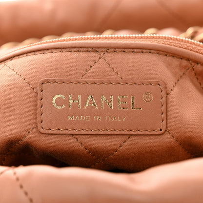 Chanel Shiny Calfskin Quilted Chanel 22 Camel 7 of 11