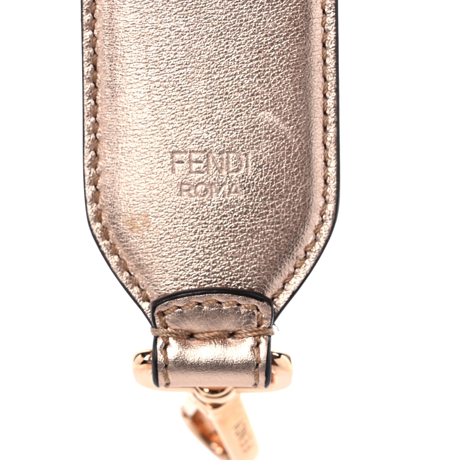Fendi Vitello Laminato FF 1974 Embossed Strap You Rame 6 of 6