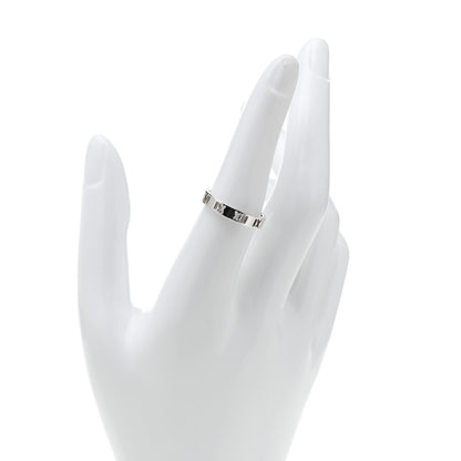Tiffany Sterling Silver Narrow Atlas Pierced Ring 55 7.25 2 of 5