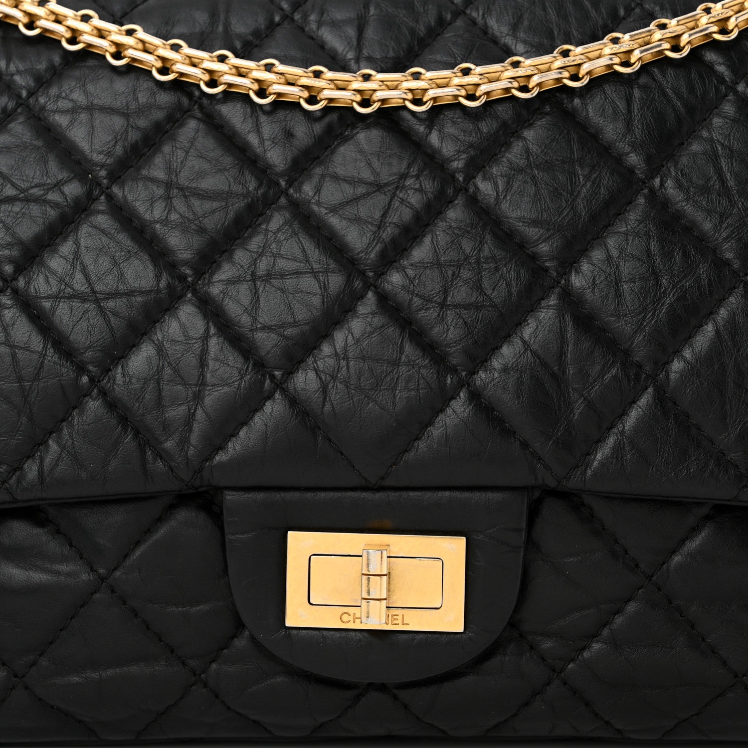 Chanel Aged Calfskin Quilted 2.55 Reissue 227 Flap Black 8 of 10