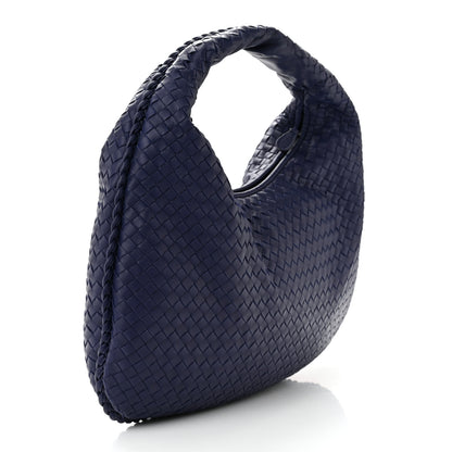 Bottega Veneta Nappa Intrecciato Large Veneta Hobo Sapphire 3 of 10