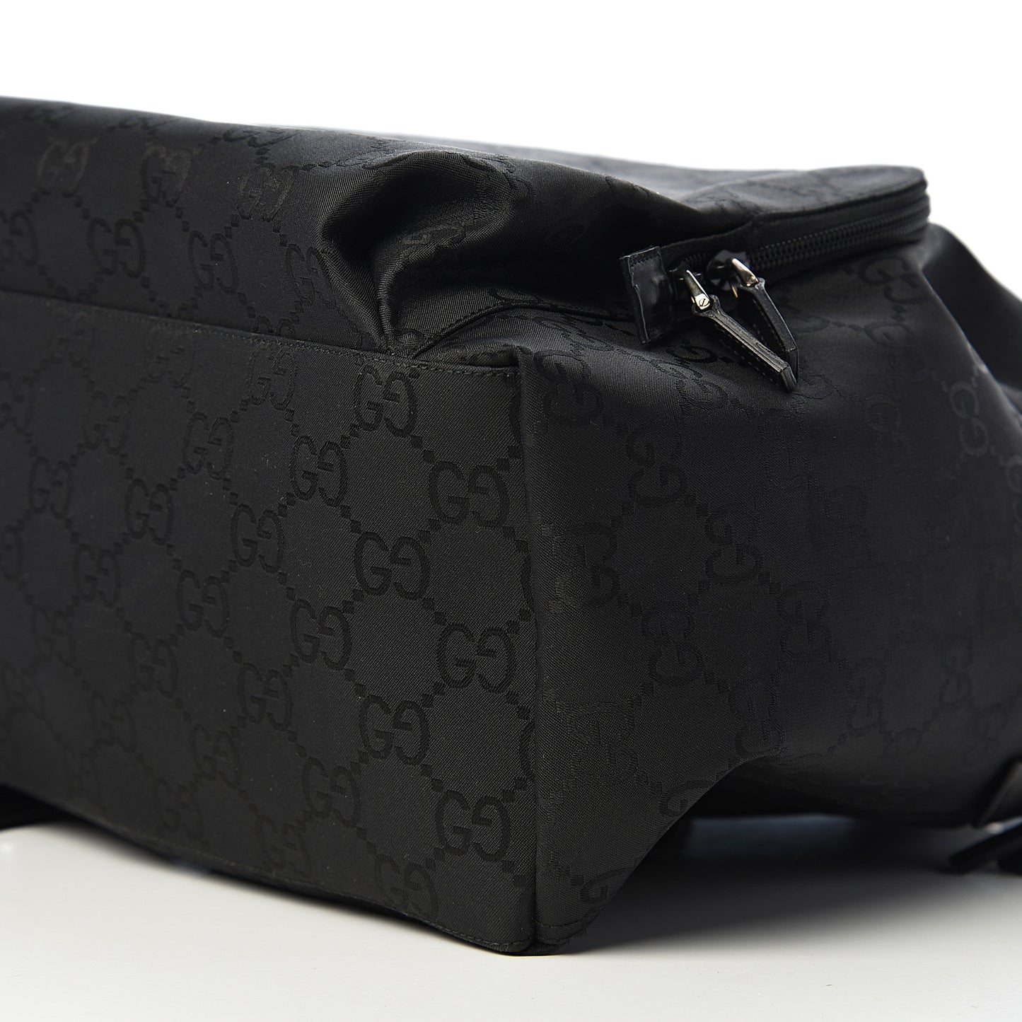 Nylon Monogram Medium Backpack Black