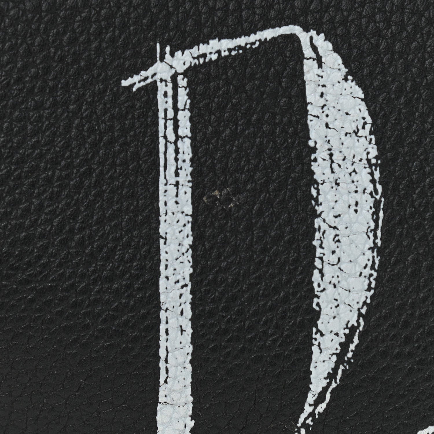 Christian Dior X SHAWN STUSSY Grained Calfskin Saddle Bag Black 11 of 11