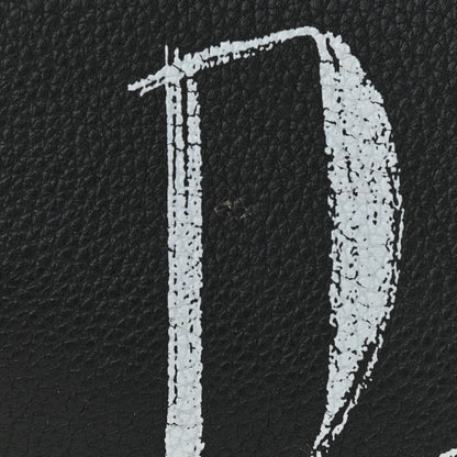 Christian Dior X SHAWN STUSSY Grained Calfskin Saddle Bag Black 11 of 11