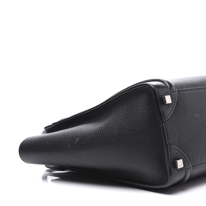 Celine Drummed Calfskin Micro Luggage Black 6 of 9