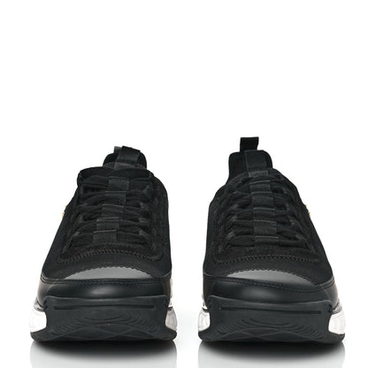 Chanel Velvet Calfskin Mixed Fibers CC Sneakers 39.5 Black 2 of 9