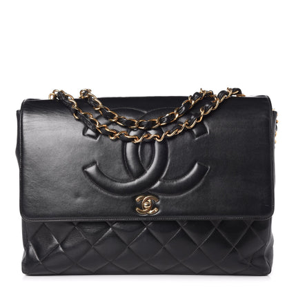 Chanel Lambskin Jumbo CC Single Flap Black 1 of 16