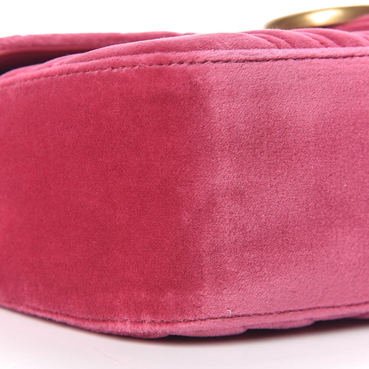 Velvet Matelasse Small GG Marmont Shoulder Bag Light Raspberry Rose