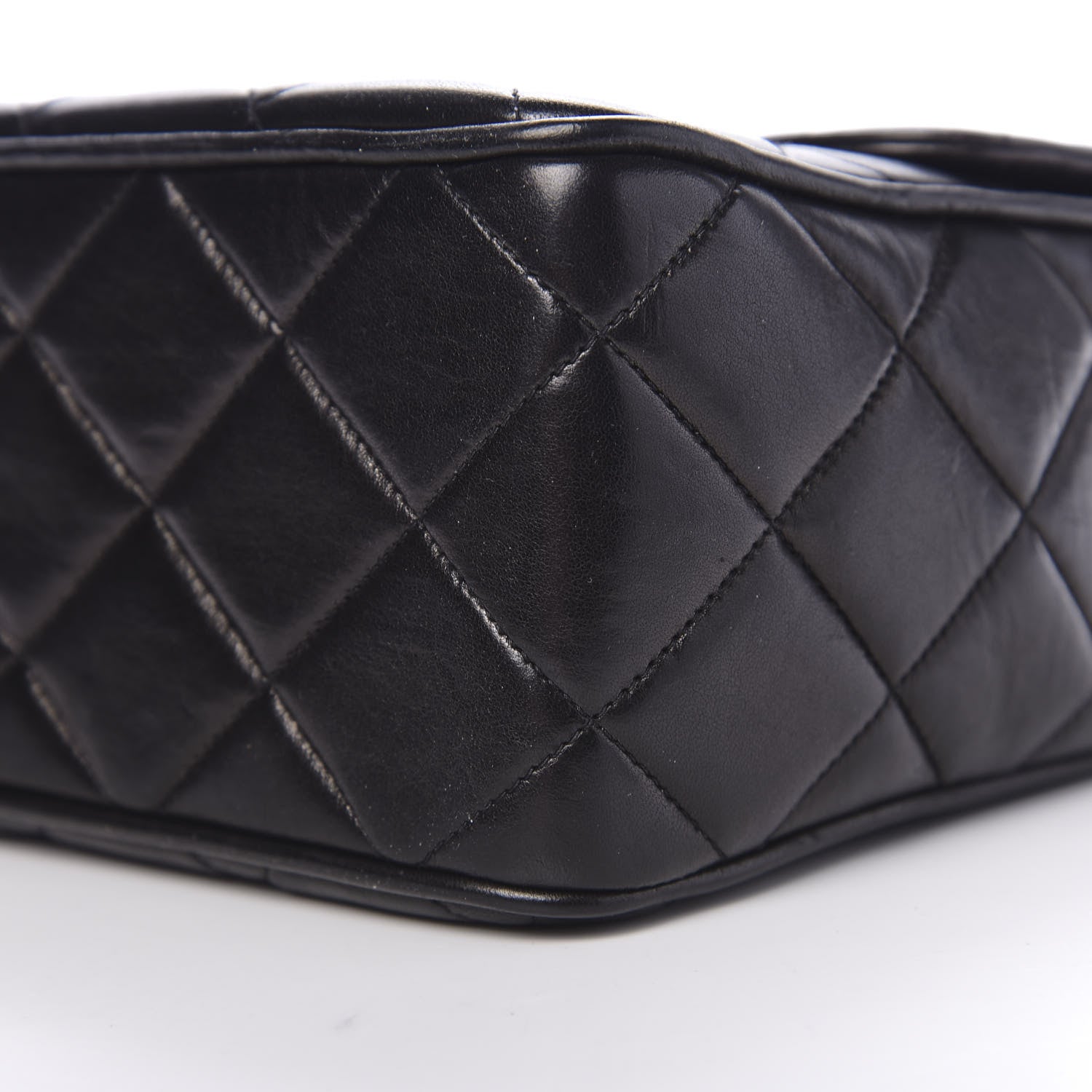 Chanel Lambskin Quilted Medium Single Flap Black 11 of 12