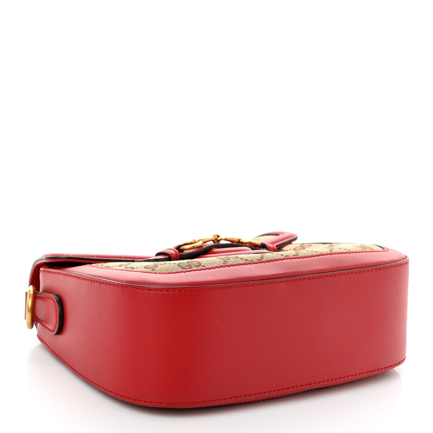 Gucci Monogram Ruinart Calfskin Medium Lady Web Shoulder Bag Beige Ebony Hibiscus Red 4 of 10