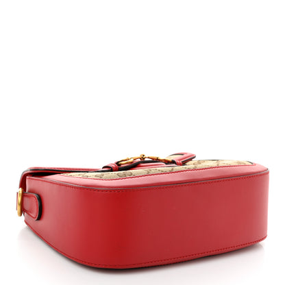 Gucci Monogram Ruinart Calfskin Medium Lady Web Shoulder Bag Beige Ebony Hibiscus Red 4 of 10