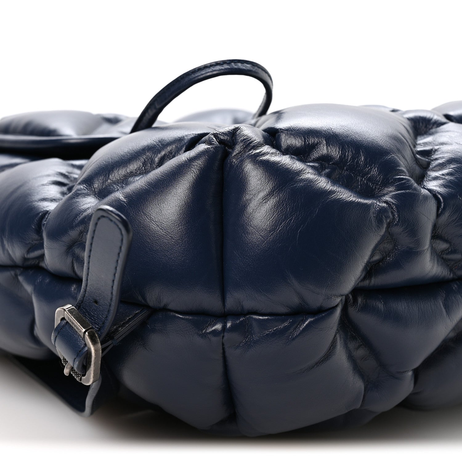 Chanel Calfskin Quilted Chesterfield Backpack Blue 10 of 11