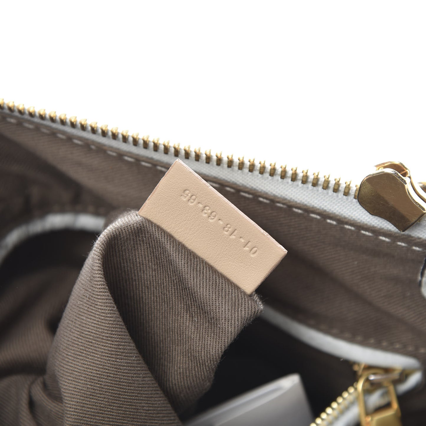 Calfskin Small Marcie Satchel Airy Grey