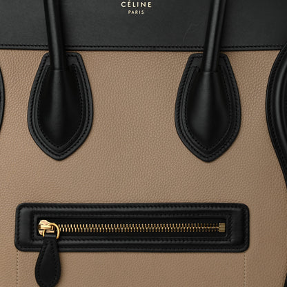 Celine Baby Grained Calfskin Tri-Color Mini Luggage Light Taupe 8 of 16