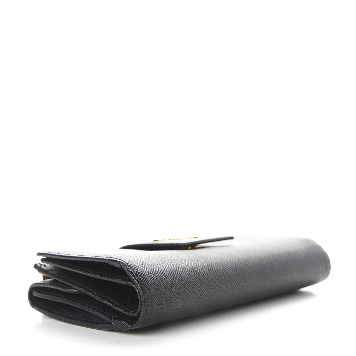 Prada Saffiano Metal Medium Wallet Black 4 of 7