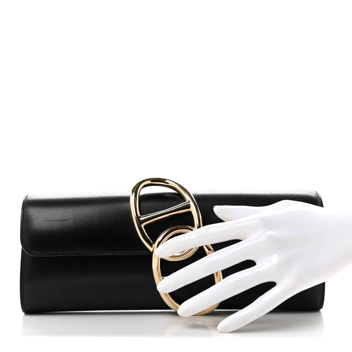 Hermes Box Egee Clutch Black 2 of 7
