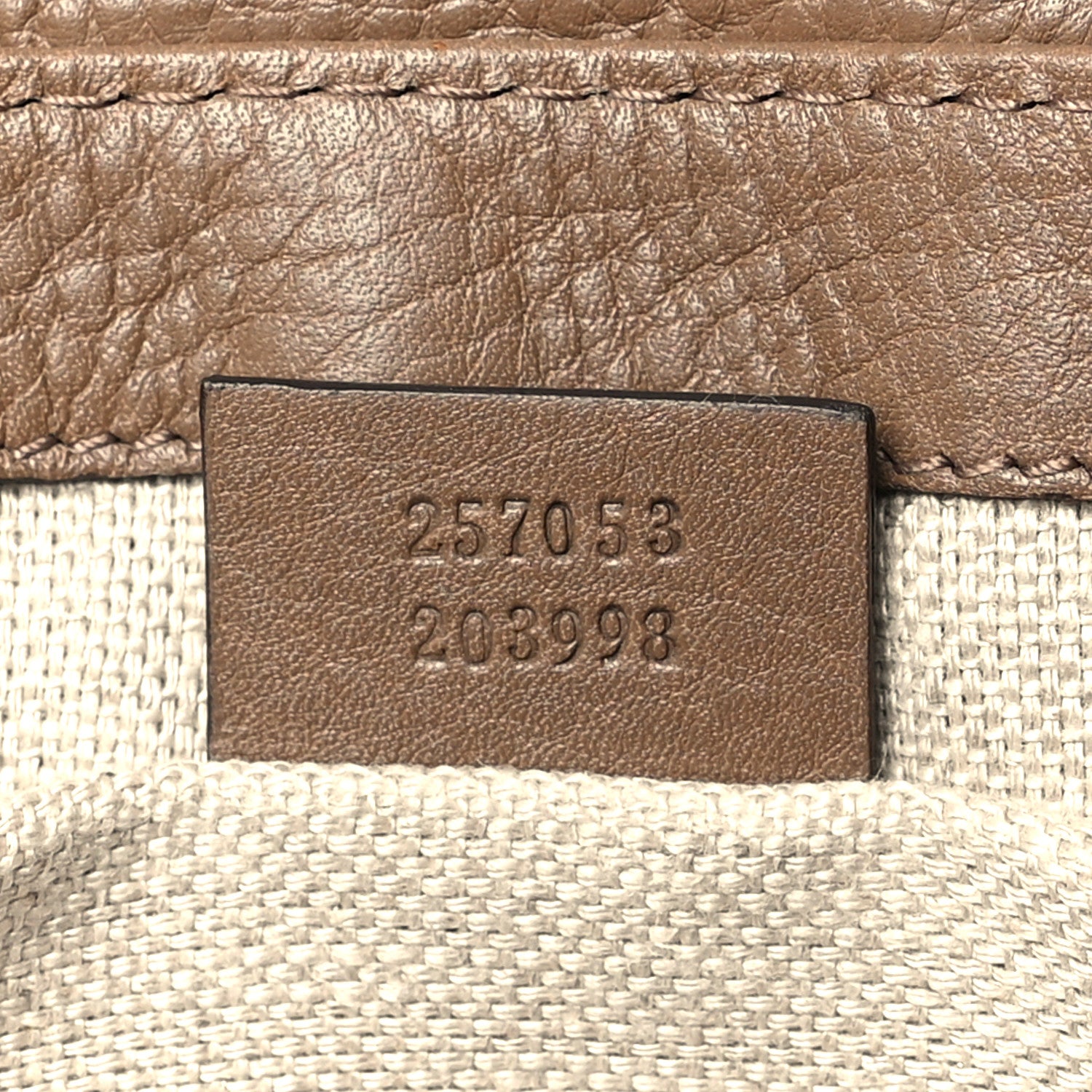 Gucci Calfskin Greenwich Clutch Beige 7 of 10