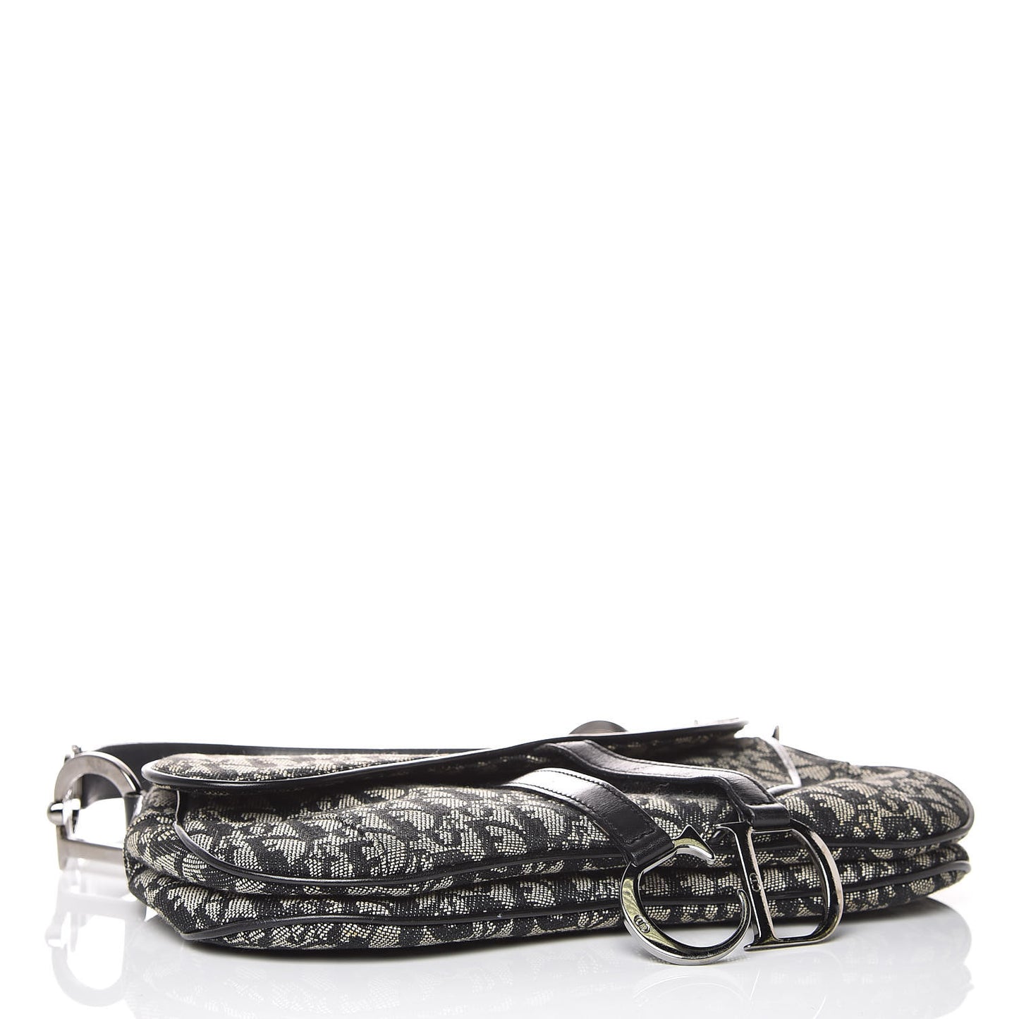 Monogram Double Saddle Bag Black