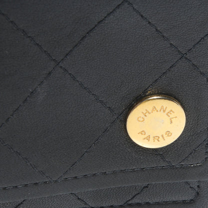 Chanel Lambskin Diamond Stitch Wallet Black 9 of 10